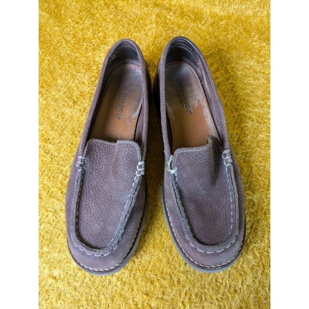 GH Bass Brown Leather Loafers Size 7 Womens